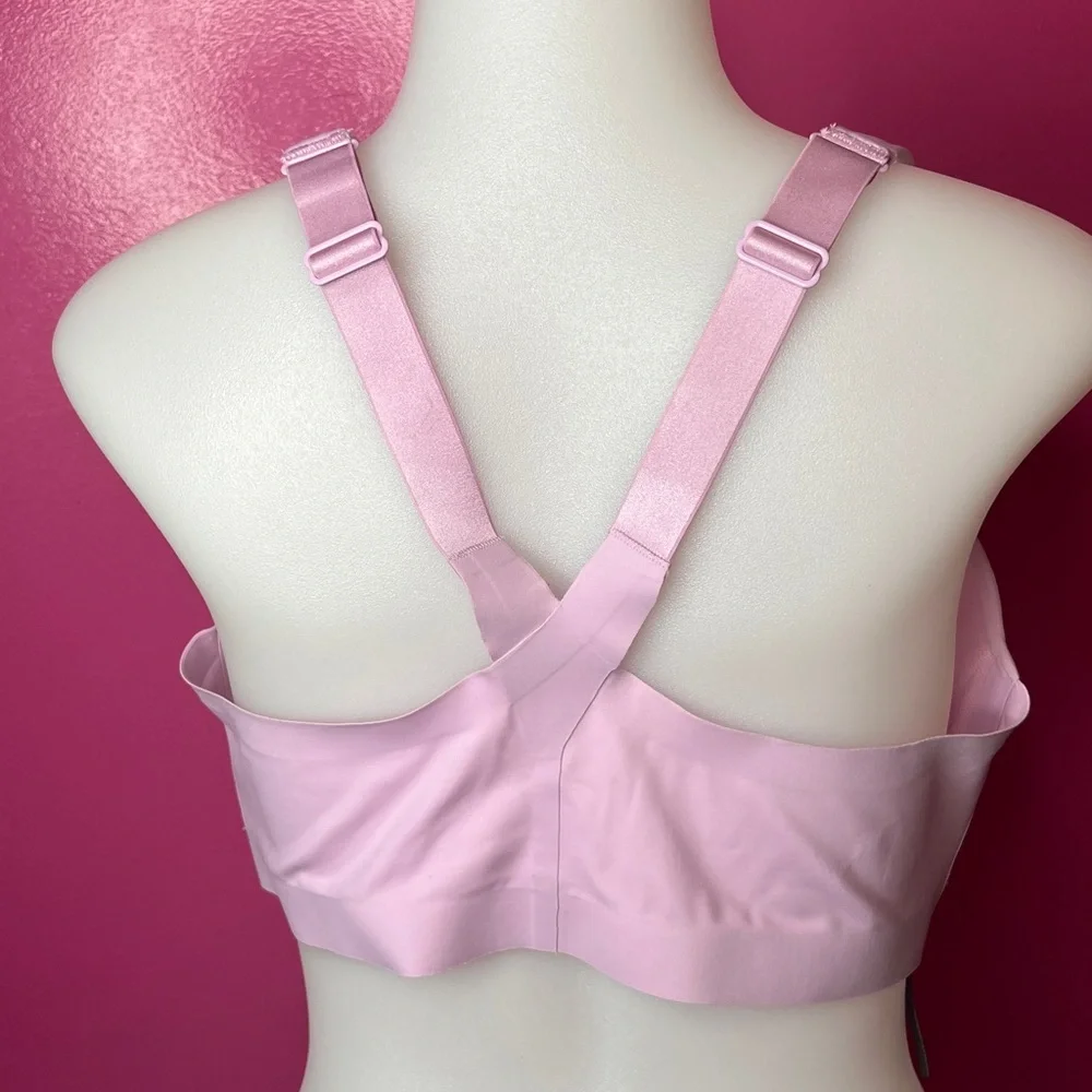 Victoria’s Secret bubblegum pink Zip-Front Sports Bra cup size 36DD - Picture 3 of 6